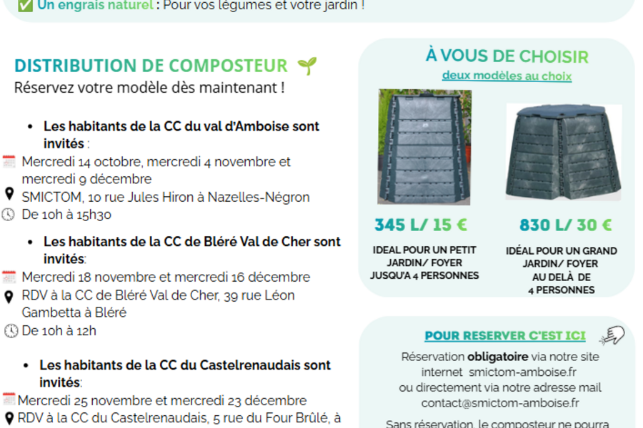 Distribution de composteur